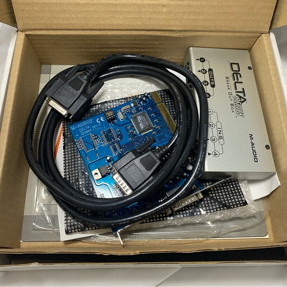 M-AUDIO Delta 44 Professional 4 In / 4 Out Audio Card & Breakout Box Used